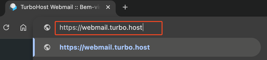 Inserting webmail url in navbar